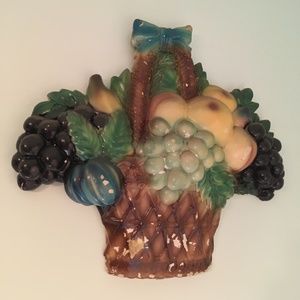 Chalkware (plaster fruit) 1950's